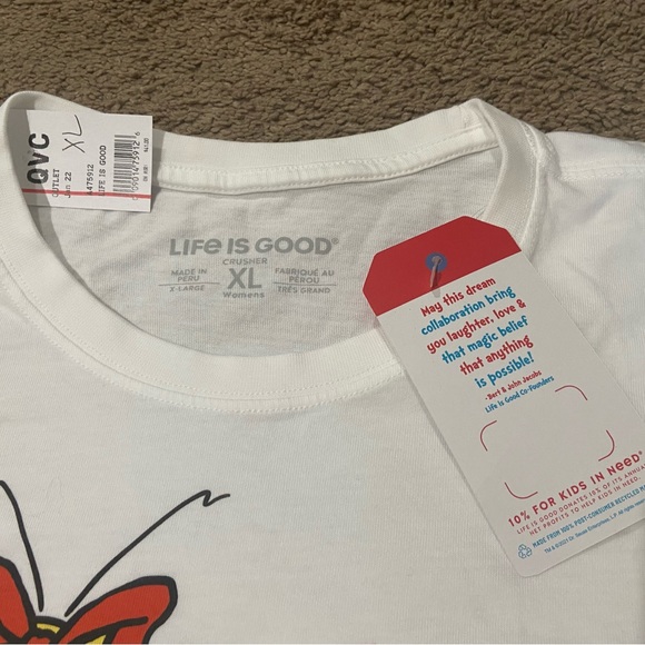 Life is Good The Grinch Cindy Lou White Crusher Tee L/S Crew Neck Women’s Sz XL - Picture 4 of 10